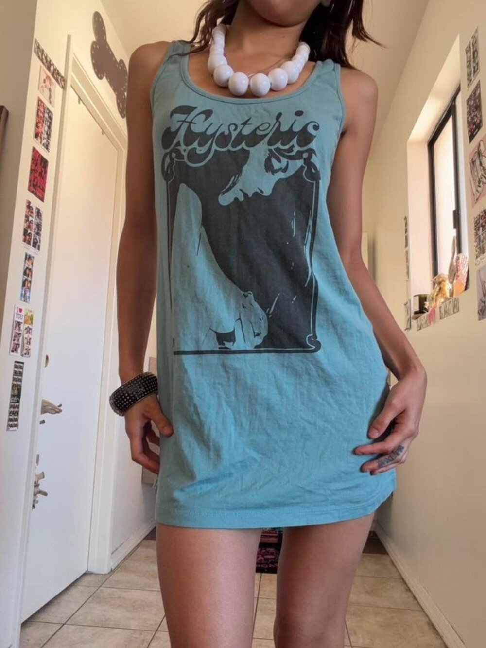 HYSTERIC GLAMOUR TWISTING STONER TANK DRESS
